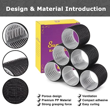 Sungenol Self Grip Hair Roller Set for Effortless Curls