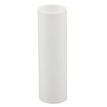 Creative Hobbies® 3" White Plastic Candle Covers Sleeves Chandelier Socket Covers ~ 3 Inch Candelabra Base | Set of 12