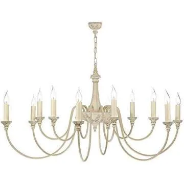 Creative Hobbies® 3" White Plastic Candle Covers Sleeves Chandelier Socket Covers ~ 3 Inch Candelabra Base | Set of 12