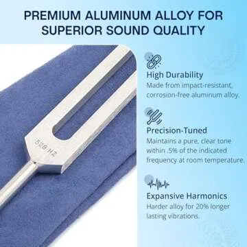 Solfeggio Tuning Forks Set for Healing – 9 Chakra Frequencies 174Hz to 963Hz | Precision-Machined Aluminum Alloy | Made in USA | Chakra Healing, Sound Therapy, Reiki, Yoga, Energy Balancing Tools.