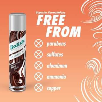 Batiste Dry Shampoo for Dark Hair - Value Pack of 6