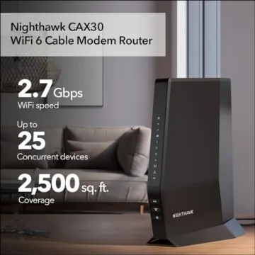 NETGEAR Nighthawk CAX30 DOCSIS 3.1 Modem Router