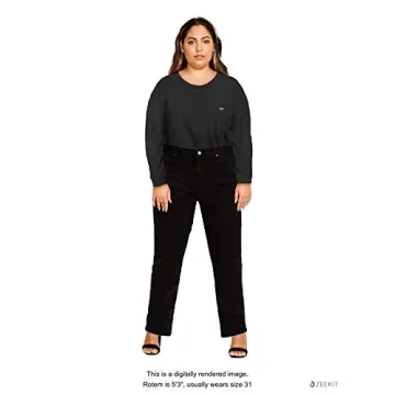 Levi's Women's 724 High Rise Straight Jeans, Soft Black, 29 (US 8) R