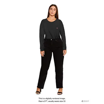 Levi's Women's 724 High Rise Straight Jeans, Soft Black, 29 (US 8) R