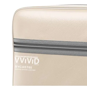 VViViD Oyster Beige Marine Vinyl Fabric for Upholstery