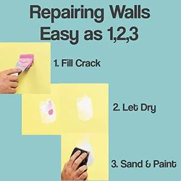 Do it Best Drywall Repair Kit- DAP Drydex (2Pack)- Joint Compound Spackle Patch- Nail Hole Filler- Wall Putty- Plaster Repair- Bundled w/Sanding Block & 3 Pack Putty Knife Set