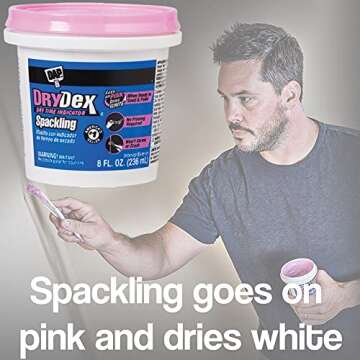 Do it Best Drywall Repair Kit- DAP Drydex (2Pack)- Joint Compound Spackle Patch- Nail Hole Filler- Wall Putty- Plaster Repair- Bundled w/Sanding Block & 3 Pack Putty Knife Set