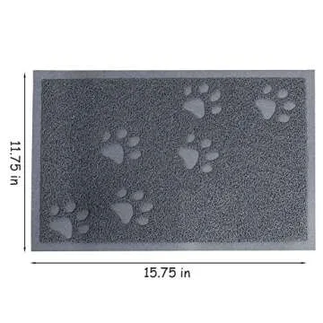 Darkyazi Cat Litter Box Mat for Floor Litter Trapping Mat Non-Slip Backing, Scatter Control, Easy Cl...