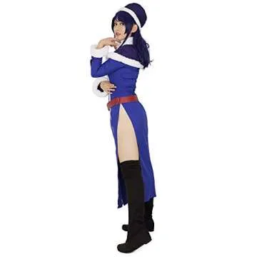 Cosplay.fm Women's Anime Cosplay Costume Outfit Dress Cape Hat Belt