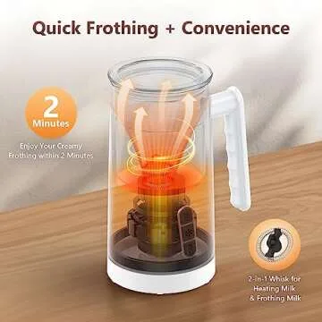 Spacekey 4-in-1 Electric Milk Frother and Steamer