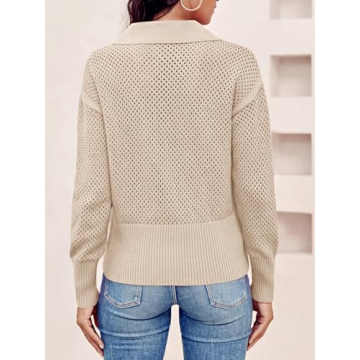 Doshoop Women's Half Zip Pullover Stylish Comfortable Versatile