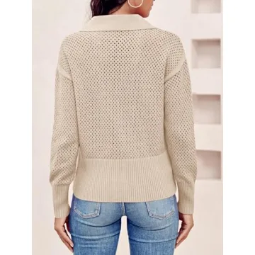 Doshoop Women's Half Zip Pullover Stylish Comfortable Versatile