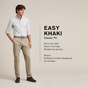 Dockers Men's Classic Fit Easy Khaki Pants in Black