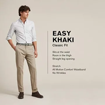 Dockers Men's Classic Fit Easy Khaki Pants in Black