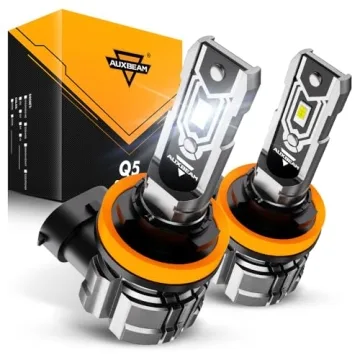 Auxbeam H11 H8 H9 Fog Light Bulbs - 10000LM 6500K Brightness