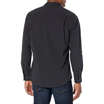 Slim-Fit Long-Sleeve Poplin Shirt for Men - Versatile Style