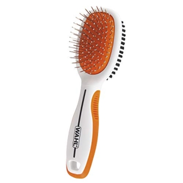 Wahl Premium Pet Double Sided Medium Pin Bristle Brush for Comfortable Grooming