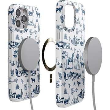 Casely iPhone 14 Pro Max Case | Compatible with MagSafe Wild West Adventure | Desert Western Case