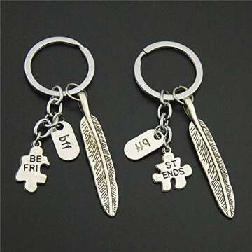 HeeYaa 10 Pieces of 1-inch Flat Key Rings - Metal Keychain Rings, Split Keyrings, Flat O-Ring for Home, Car, Office Keys Attachment (Silver)