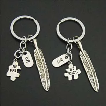 HeeYaa 10 Pieces of 1-inch Flat Key Rings - Metal Keychain Rings, Split Keyrings, Flat O-Ring for Home, Car, Office Keys Attachment (Silver)