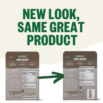 FGO Organic Chia Seeds, 8oz, Natural Raw Black Chia Seeds from Paraguay, Plant-Based, Non-GMO, Vegan...