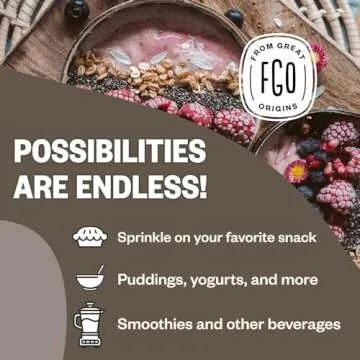 FGO Organic Chia Seeds - Versatile, Nutrient-Rich Superfood