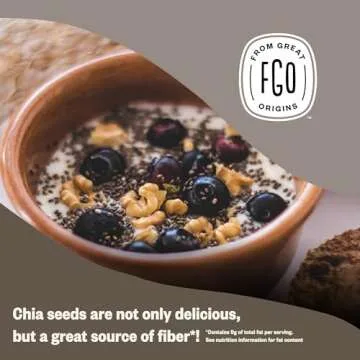 FGO Organic Chia Seeds - Versatile, Nutrient-Rich Superfood