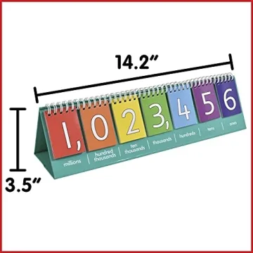 edxeducation Place Value Flip Chart - Double-Sided Learning Tool