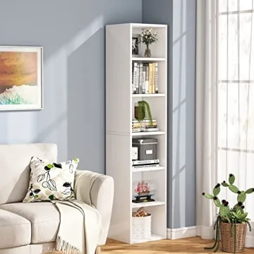 Tribesigns Narrow Bookcase for Modern Storage