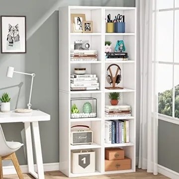 Tribesigns Narrow Bookcase for Modern Storage