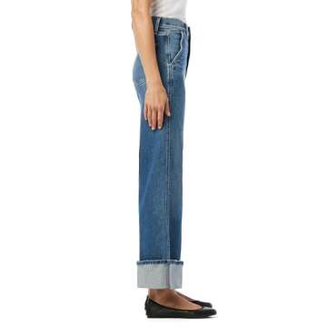 Joe's Jeans Women's The Trixie High Rise Wide Leg Denim Trouser, First Bite