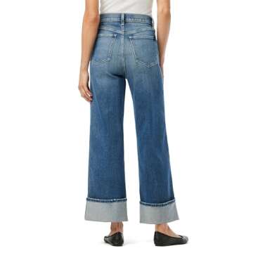 Trixie High Rise Wide Leg Denim Trouser for Women