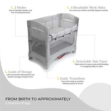 Arm’s Reach Mini Ezee 2 in 1 Co-Sleeper Bassinet