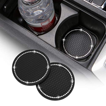 ACODABLEM Bling Car Cup Holder Coasters for Style