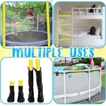 Hanaive 6 Pack Pool Foam Noodles Swim Hollow Bright Pool Noodles Bulk Floats Heavy Duty for Swimming Decoration Craft Projects(Yellow)