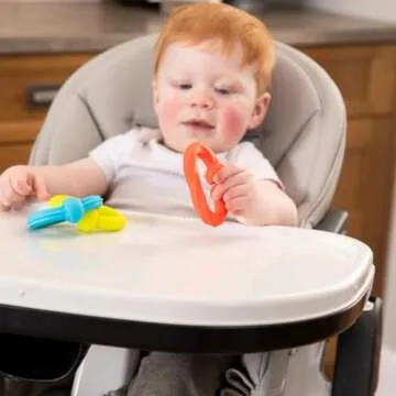 Fat Brain Toys Plip Grips, Popping Textured Sensory Toy, Travel Sized Toys for Babies 6 Months+