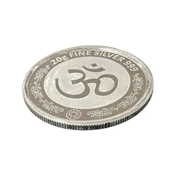 2020 IN 999 Pure Silver Ganesha Lakshmi Twenty Gram Coin