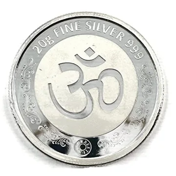 2020 IN 999 Pure Silver Ganesha Lakshmi Twenty Gram Coin