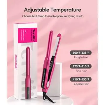 Terviiix 0.5'' Flat Iron for Short Hair and Curls