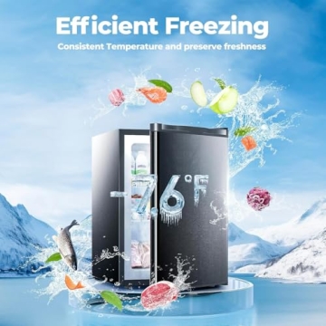 Electactic 3.0 Cu.ft Small Freezer, Mini Upright Freezer with Adjustable Thermostat, Removable Shelv...