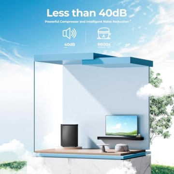 Compact Electactic Mini Freezer with Adjustable Thermostat