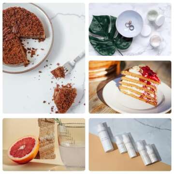 Meking 12Pcs 22Patterns Small Product Photography Backdrops Kit Photo Background Food Photography Backdrop Board with Carrying Bag and Drawstring Bag(16.5X11inch)