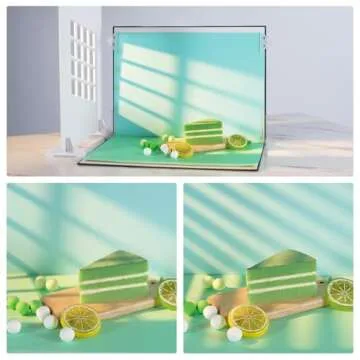 Meking 12Pcs 22Patterns Small Product Photography Backdrops Kit Photo Background Food Photography Backdrop Board with Carrying Bag and Drawstring Bag(16.5X11inch)