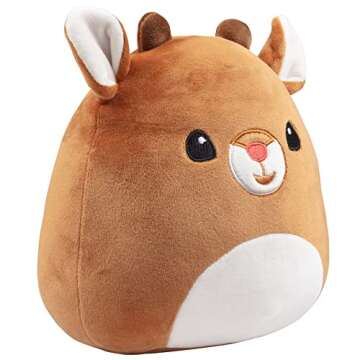 Squishmallows Original 8-Inch Rudolph - Rudolph The Red Nosed Reindeer - Official Jazwares Christmas...