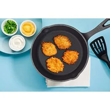 cast iron frying pan set of 3, 6, 8, 10 inch non-stick coating pan, suitable for frying, cooking, baking, barbecue, used for induction, electric, gas stoves, the main holiday gift ideas