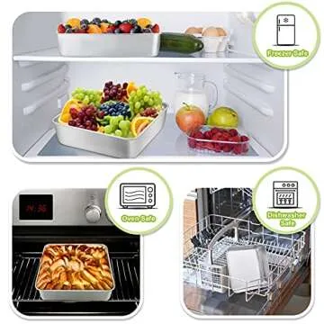 TeamFar 9 Inch Square Cake Pan - Non-Toxic & Durable