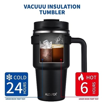 Insulated 20 oz Coffee Mug Tumbler - ALOUFEA