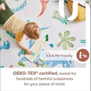 nuLOOM 8' x 10' Washable Stain-Resistant Area Rug