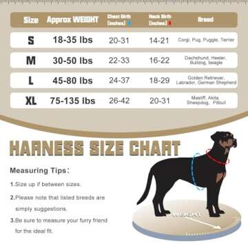 AUROTH Tactical Dog Harness Adjustable No Pull Vest