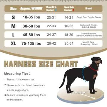 AUROTH Tactical Dog Harness Adjustable No Pull Vest